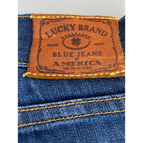 LUCKY BRAND Sofia Boot Cut Ankle Mid Rise Blue Denim Jeans Women's Size 12 / 31 - Picture 3 of 10